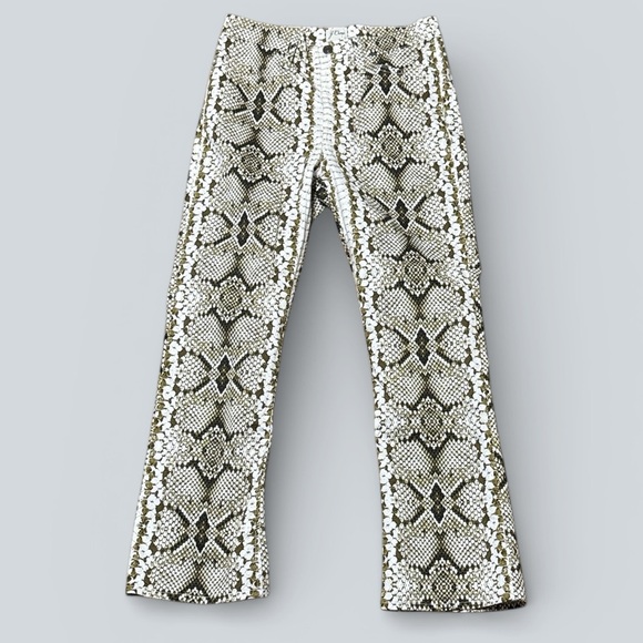 J. Crew Pants - J. Crew Snakeskin Kickout Crop Pant